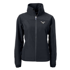 Philadelphia Eagles Cutter & Buck Women's Gridiron Classics Logo Charter Eco Recycled Full-Zip Jacket - Black Jackets