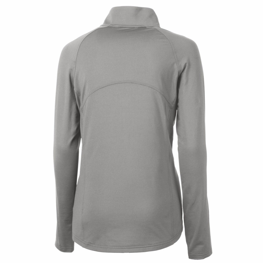 Philadelphia Eagles Cutter & Buck Women's Gridiron Classics Logo Adapt Eco Knit Stretch Recycled Half-Zip Pullover Top - Gray Pullover