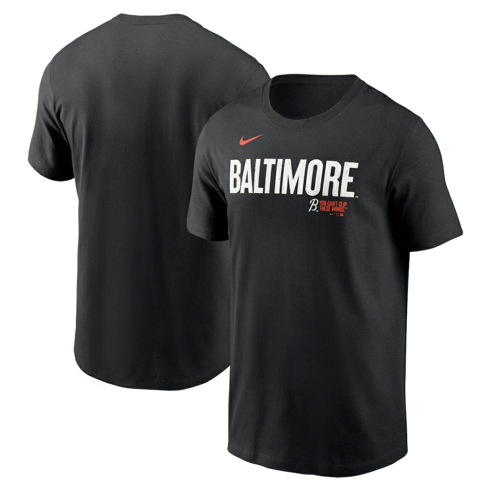 Baltimore Orioles Nike City Connect Wordmark T-Shirt - Black T-shirts