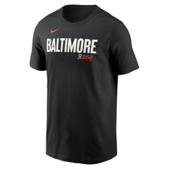 Baltimore Orioles Nike City Connect Wordmark T-Shirt - Black T-shirts