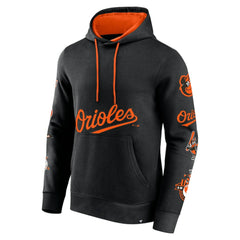 Baltimore Orioles Fanatics Wild Winner Pullover Hoodie - Black Hoodies