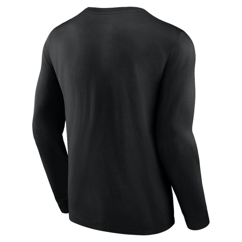 Miami Marlins Fanatics Strike the Goal Long Sleeve T-Shirt - Black T-shirts