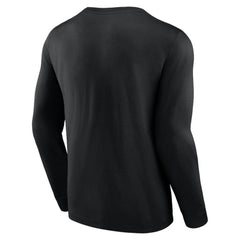 Miami Marlins Fanatics Strike the Goal Long Sleeve T-Shirt - Black T-shirts
