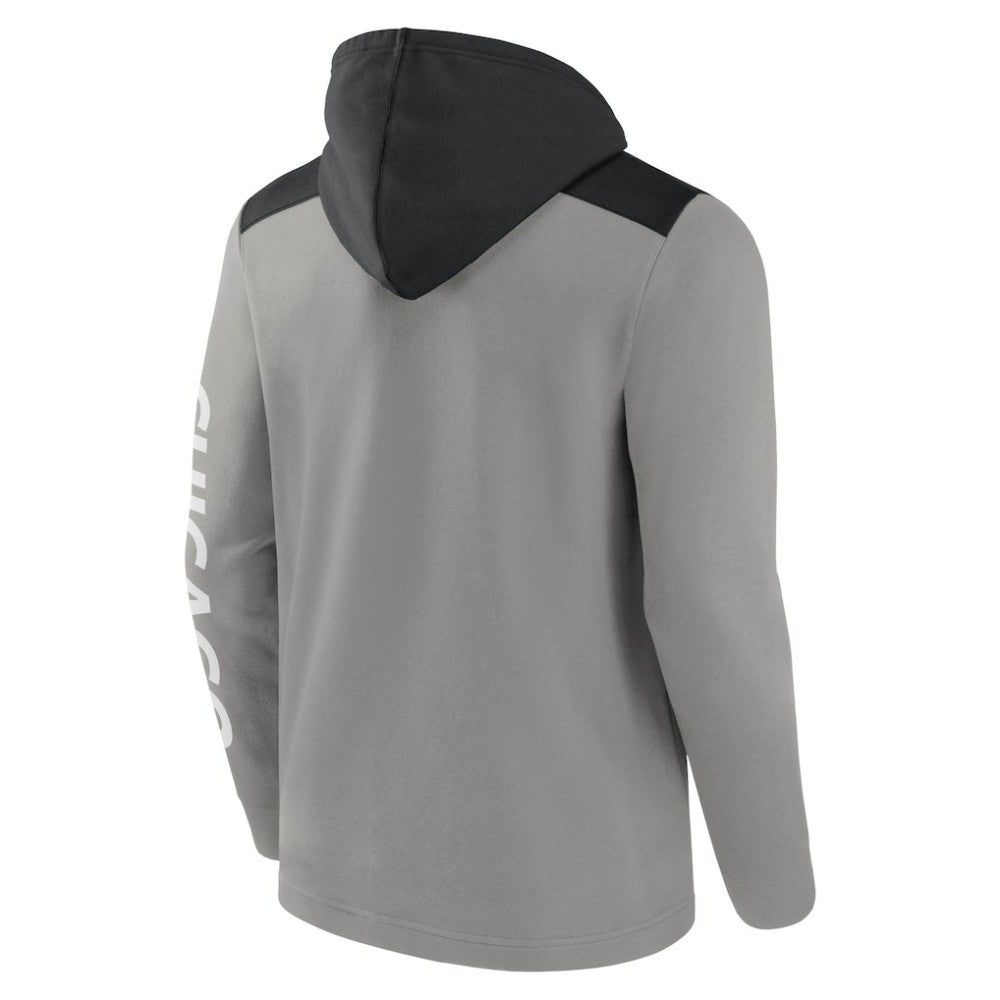 Chicago White Sox Fanatics Ace Hoodie Full-Zip Sweatshirt - Gray/Black Hoodies