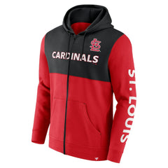 St. Louis Cardinals Fanatics Ace Hoodie Full-Zip Sweatshirt - Red/Black Hoodies