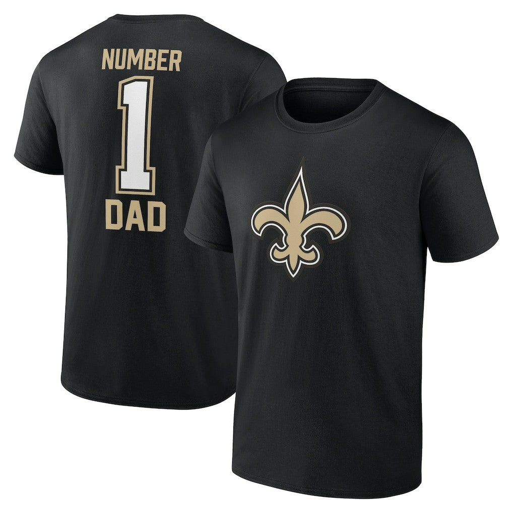 New Orleans Saints Father's Day T-Shirt - Black T-shirts