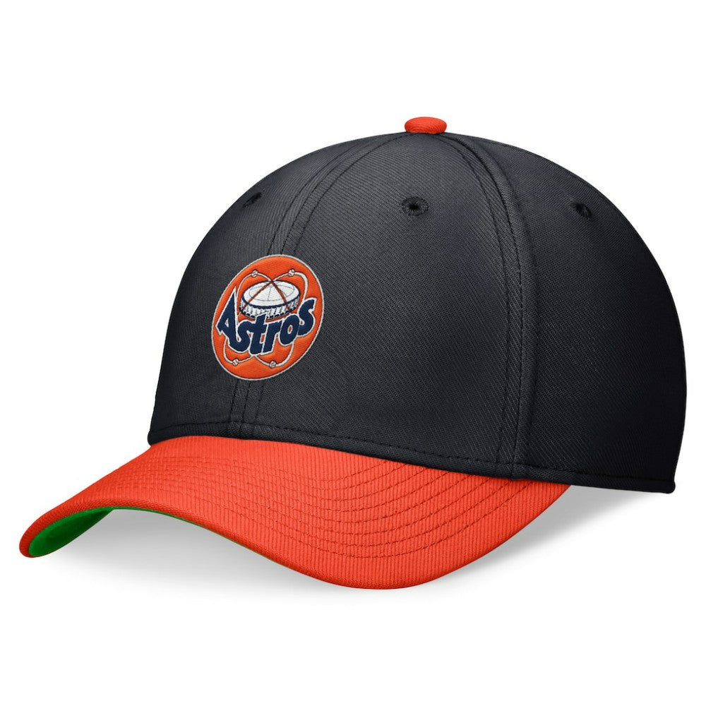 Houston Astros Nike Cooperstown Collection Rewind Swooshflex Performance Hat - Navy/Orange Hats