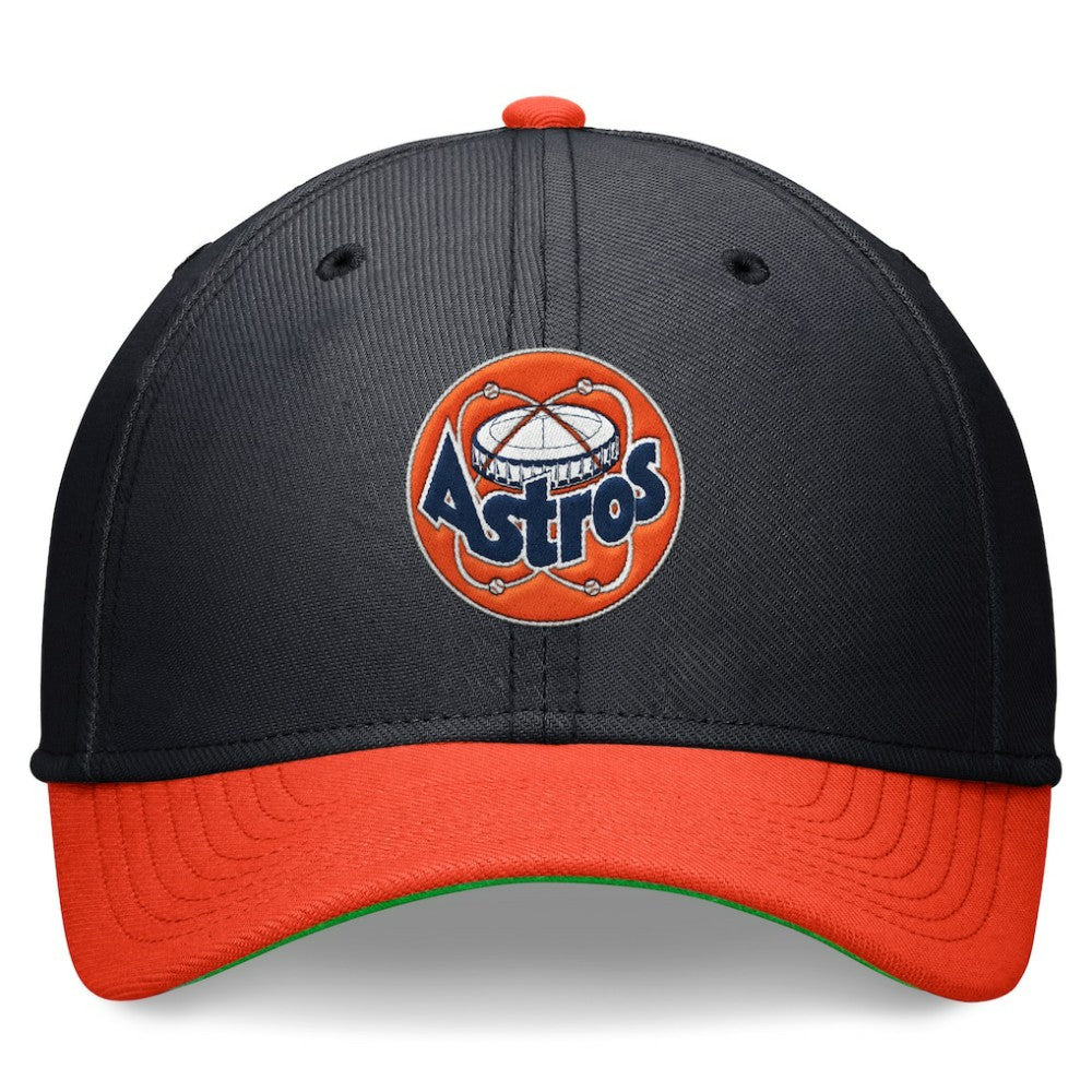 Houston Astros Nike Cooperstown Collection Rewind Swooshflex Performance Hat - Navy/Orange Hats