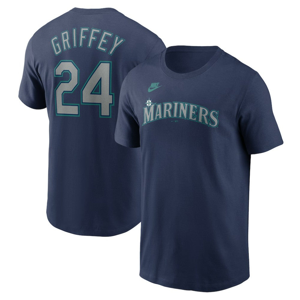 Ken Griffey Jr. Seattle Mariners Nike Fuse Name & Number T-Shirt - Navy T-shirts