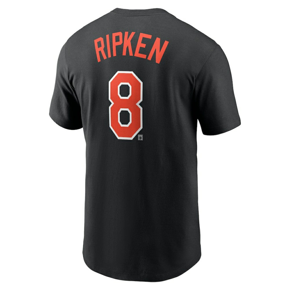Cal Ripken Jr. Baltimore Orioles Nike Fuse Name & Number T-Shirt - Black T-shirts
