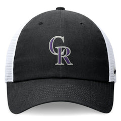 Colorado Rockies Nike Club Trucker Adjustable Hat - Black Hats