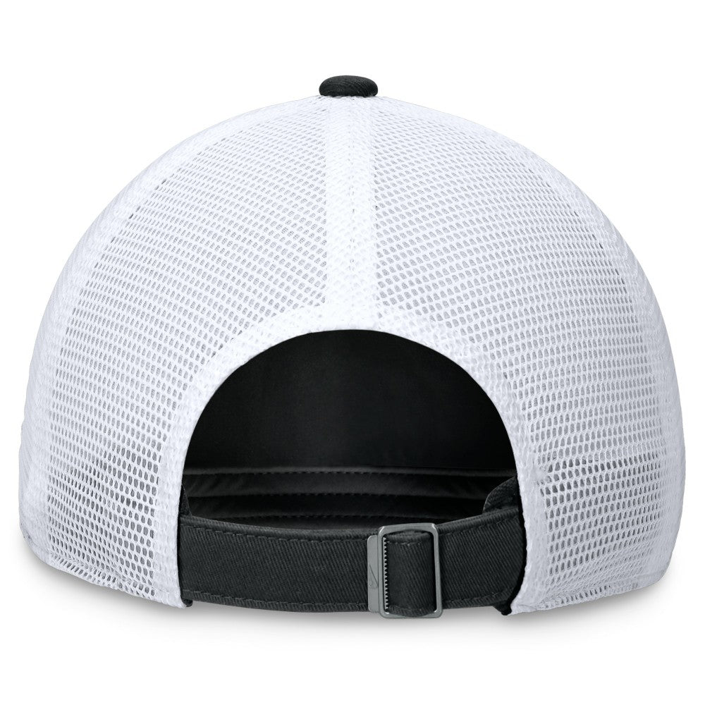 Miami Marlins Nike Wordmark Adjustable Trucker Hat - Black Hats