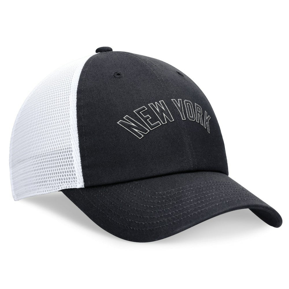 New York Yankees Nike Wordmark Adjustable Trucker Hat - Navy Hats
