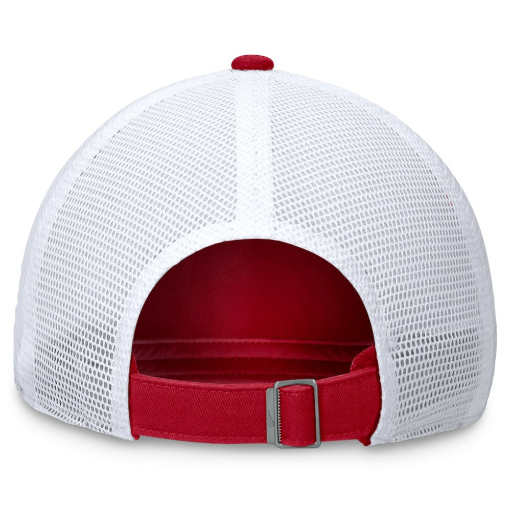 Washington Nationals Nike Wordmark Adjustable Trucker Hat - Red Hats