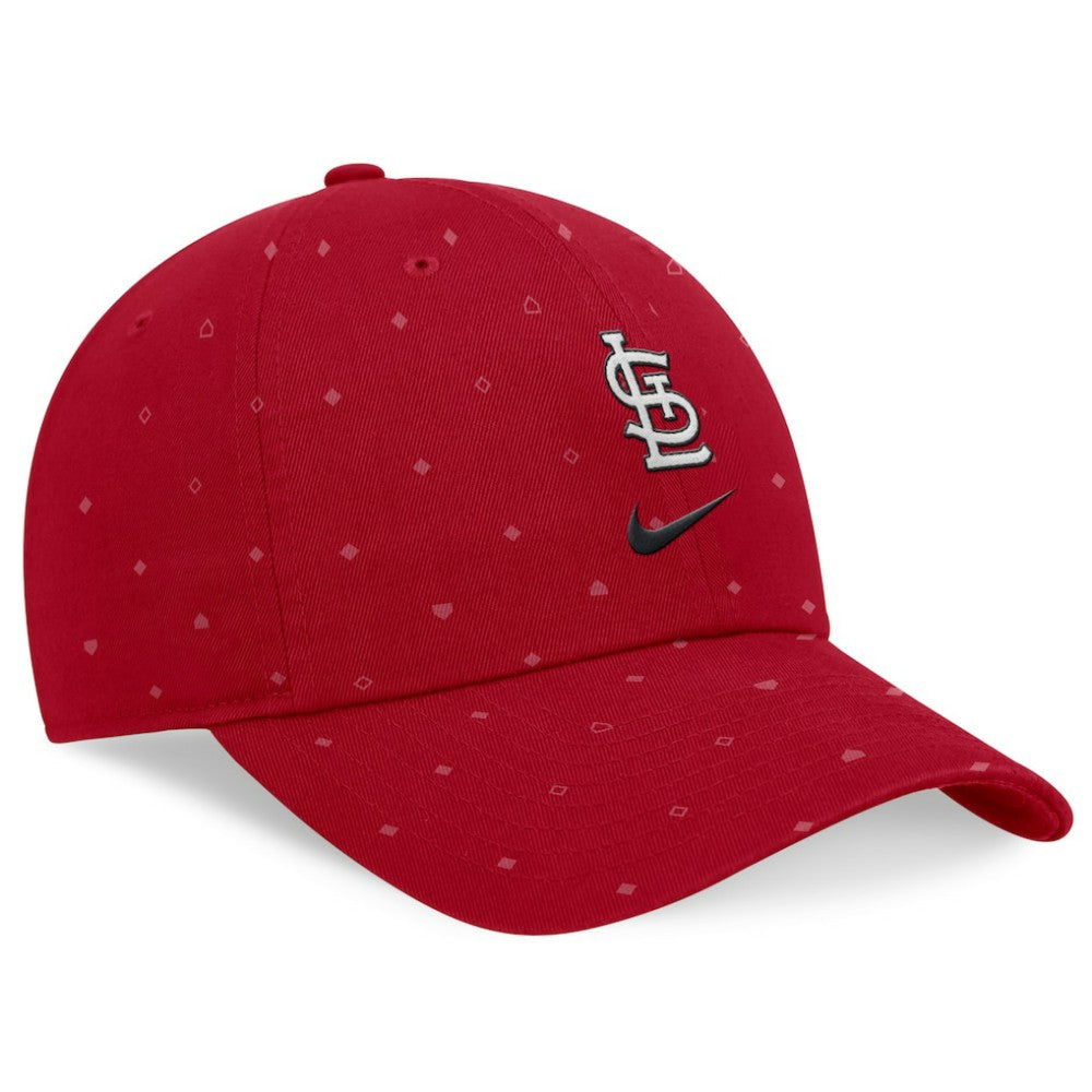 St. Louis Cardinals Nike Primetime Print Club Adjustable Hat - Red Hats