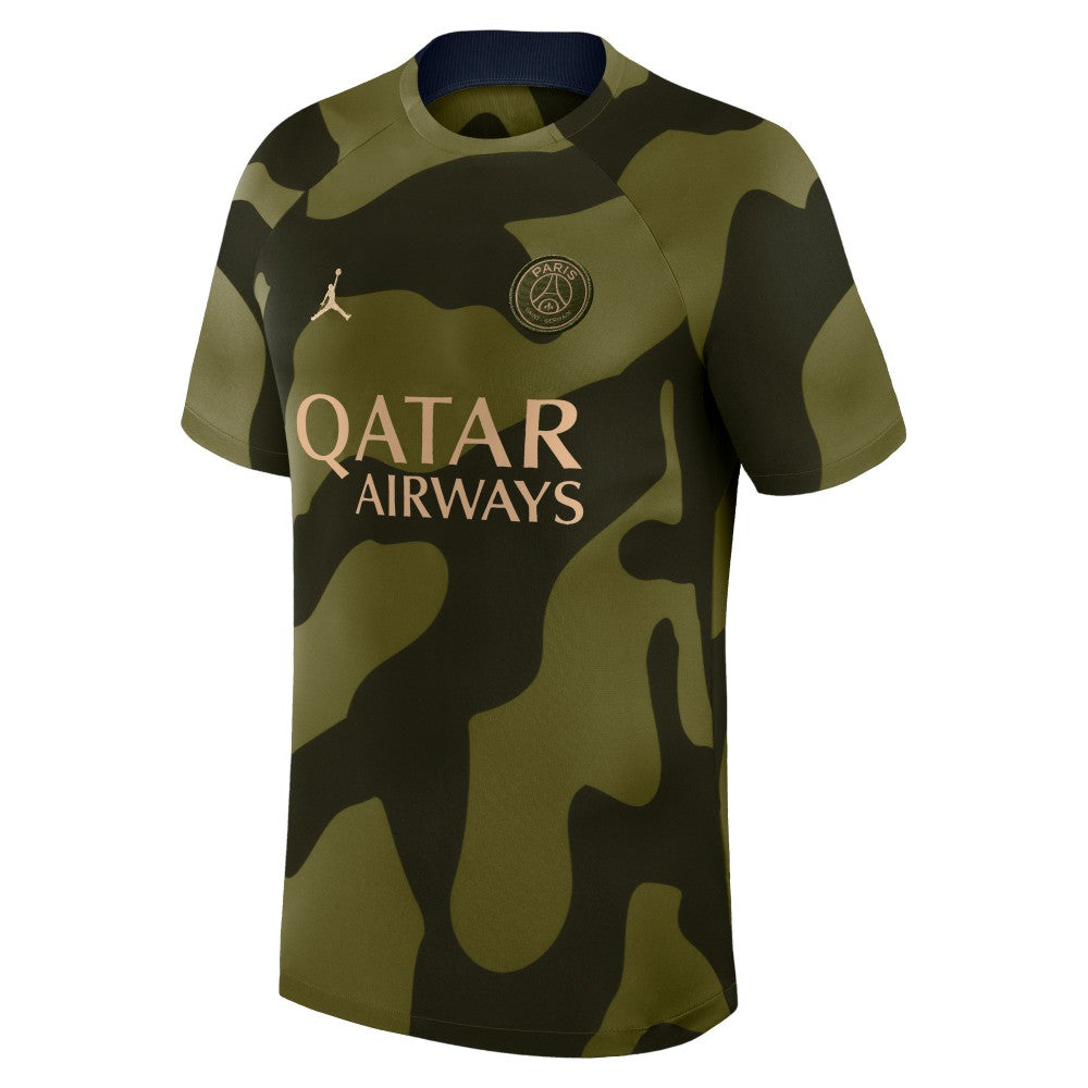Paris Saint-Germain Jordan Brand 2023/24 Academy Pro Pre-Match Top Olive - Jordan sale