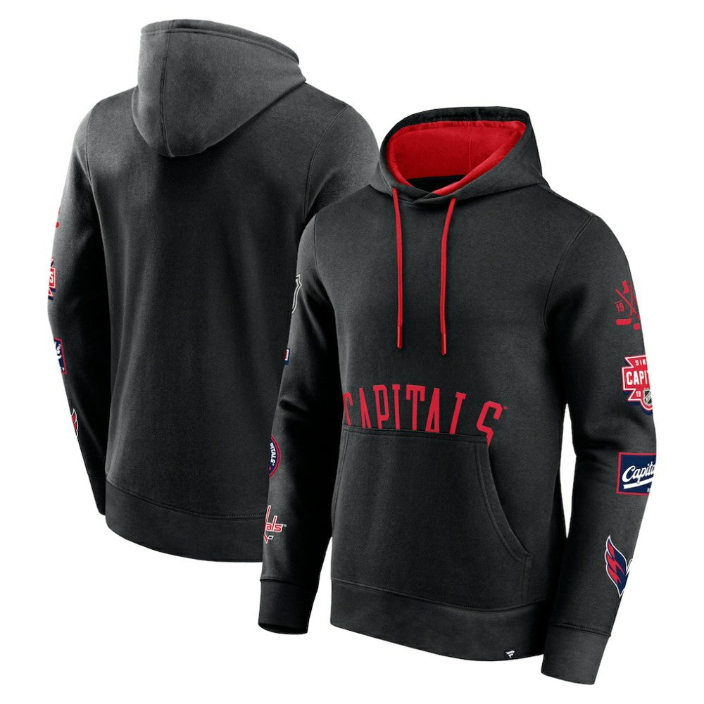Washington Capitals Fanatics Wild Winner Pullover Hoodie - Black | US 200250628