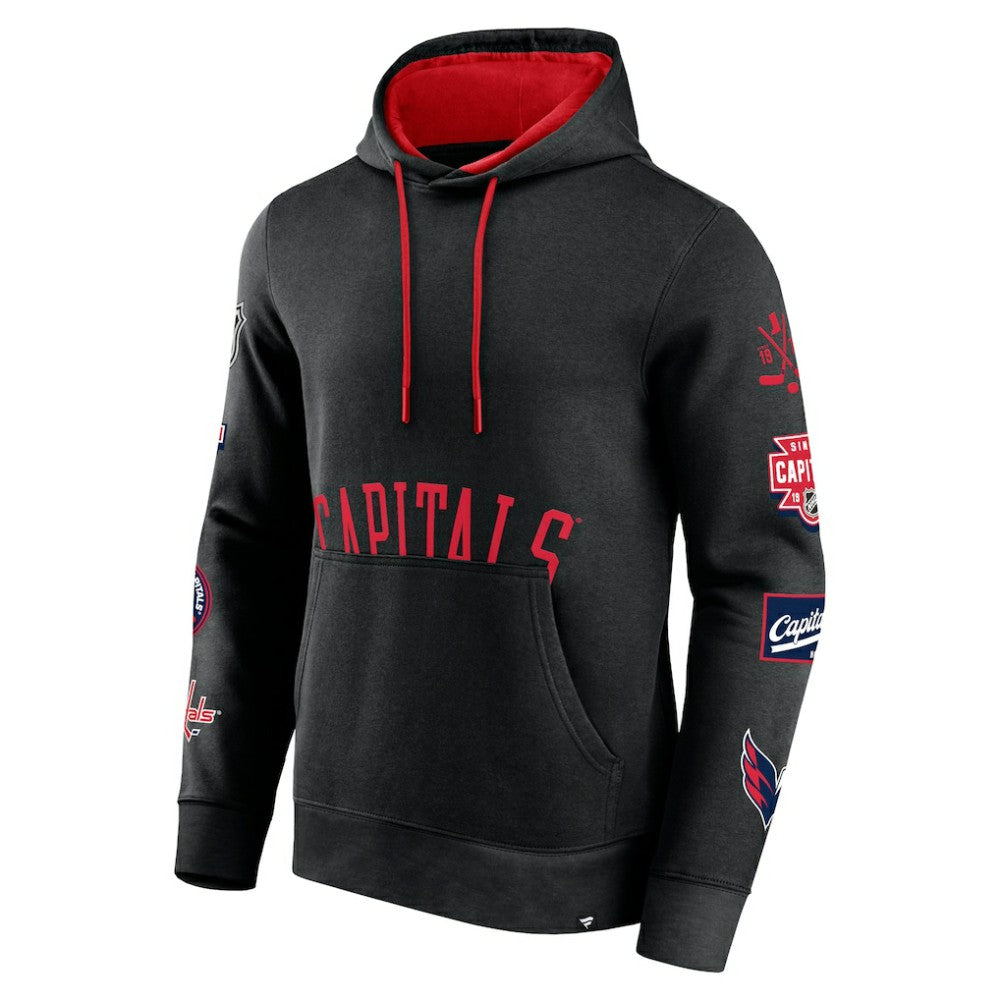 Washington Capitals Fanatics Wild Winner Pullover Hoodie - Black | US 200250628