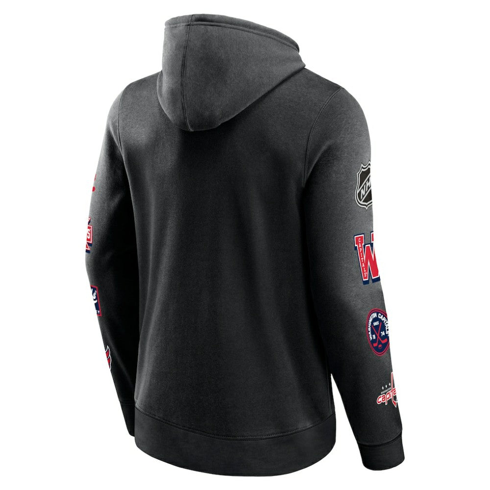 Washington Capitals Fanatics Wild Winner Pullover Hoodie - Black | US 200250628