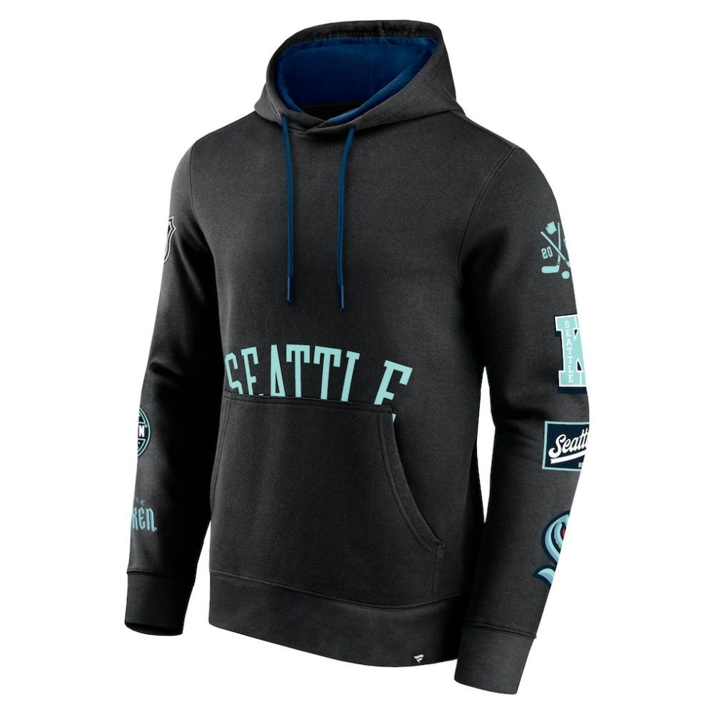 Seattle Kraken Fanatics Wild Winner Pullover Hoodie - Black | US 200250644