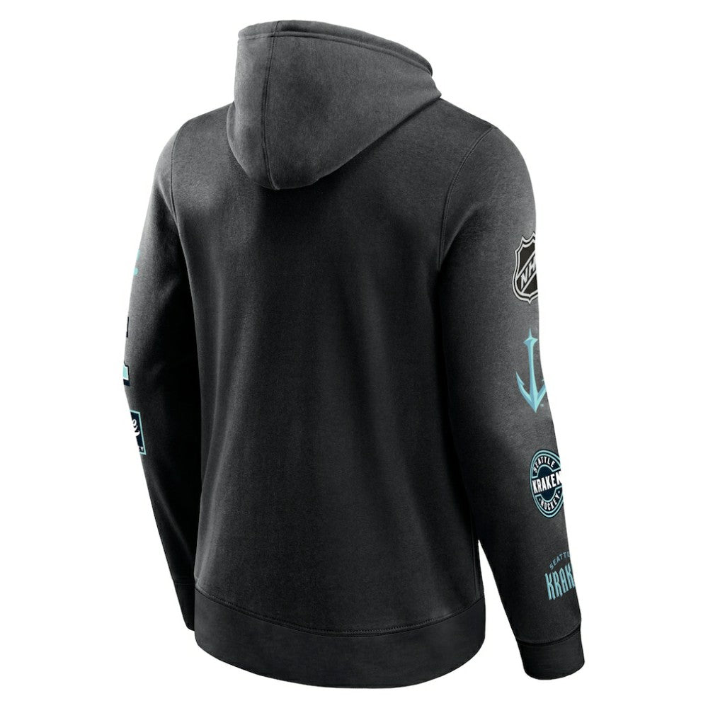 Seattle Kraken Fanatics Wild Winner Pullover Hoodie - Black | US 200250644