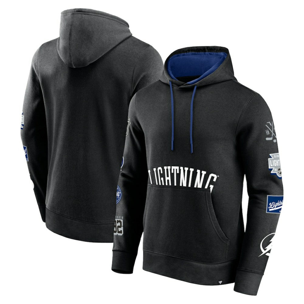 Tampa Bay Lightning Fanatics Wild Winner Pullover Hoodie - Black | US 200250648