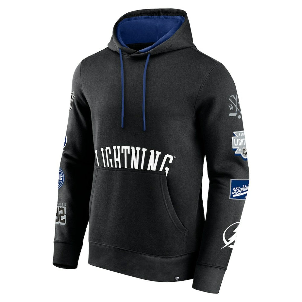 Tampa Bay Lightning Fanatics Wild Winner Pullover Hoodie - Black | US 200250648
