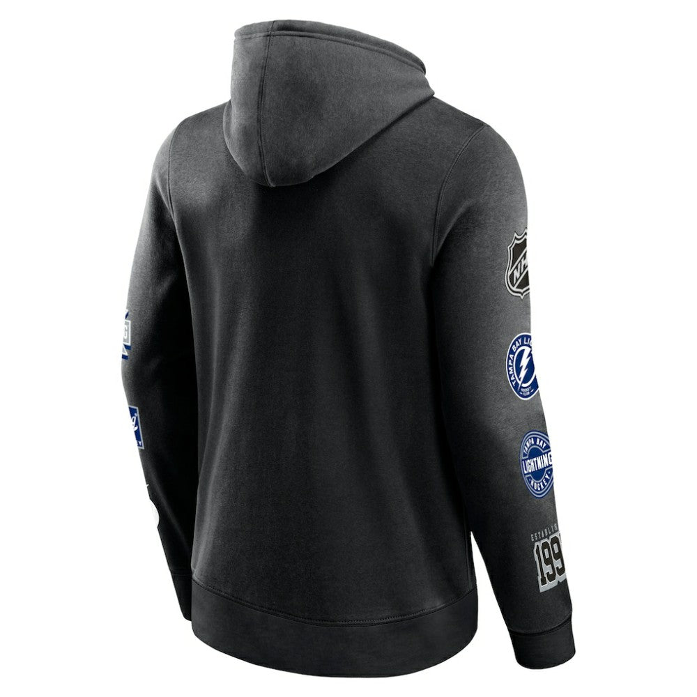 Tampa Bay Lightning Fanatics Wild Winner Pullover Hoodie - Black | US 200250648