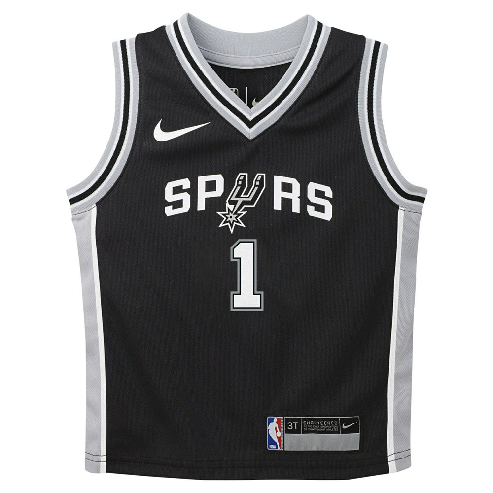 Victor Wembanyama San Antonio Spurs Preschool Swingman Player Jersey Icon Edition Black - Nike