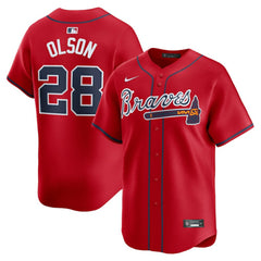 Matt Olson Atlanta Braves Nike Alternate Limited Player Jersey - Red Jerseys