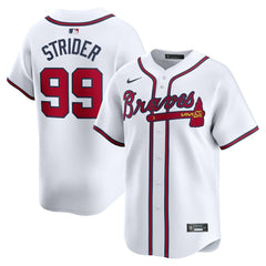 Spencer Strider Atlanta Braves Nike Home Limited Player Jersey - White Jerseys