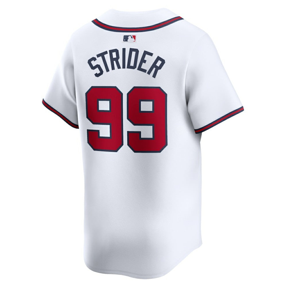 Spencer Strider Atlanta Braves Nike Home Limited Player Jersey - White Jerseys