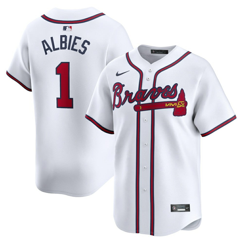 Ozzie Albies Atlanta Braves Nike Home Limited Player Jersey - White Jerseys