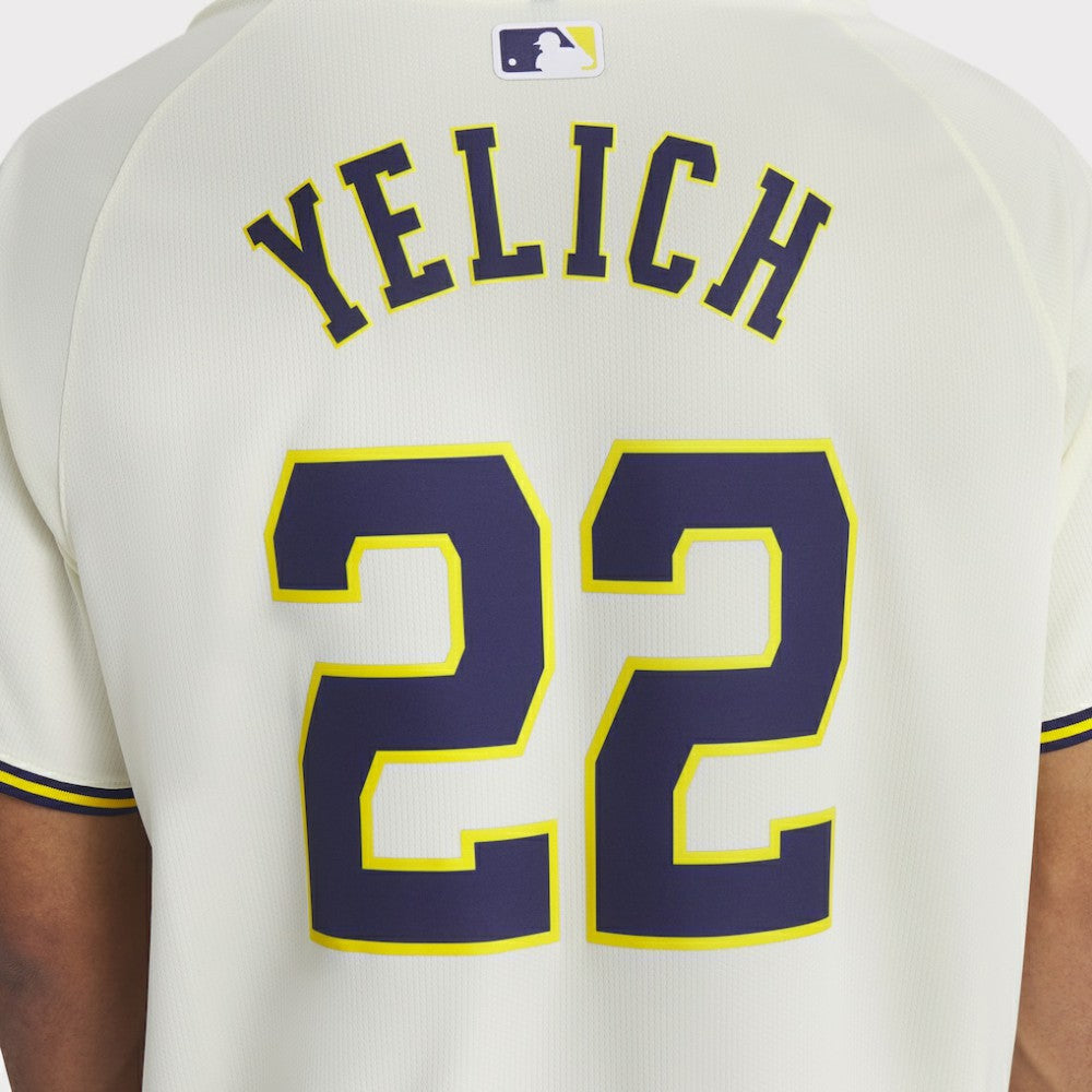 Christian Yelich Milwaukee Brewers Nike Home Limited Player Jersey - Cream Jerseys