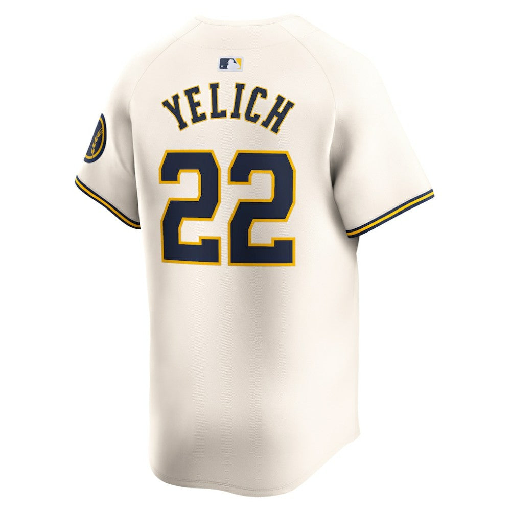 Christian Yelich Milwaukee Brewers Nike Home Limited Player Jersey - Cream Jerseys