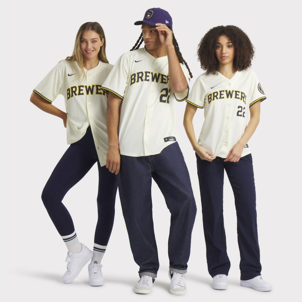 Christian Yelich Milwaukee Brewers Nike Home Limited Player Jersey - Cream Jerseys