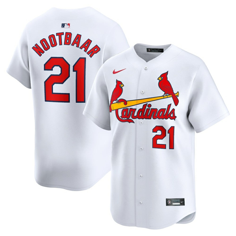 Lars Nootbaar St. Louis Cardinals Nike Home Limited Player Jersey - White Jerseys