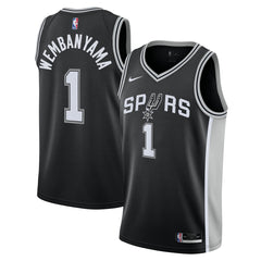 Victor Wembanyama San Antonio Spurs Youth Swingman Jersey Icon Edition Black - Nike