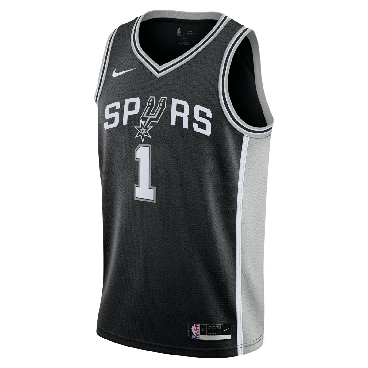 Victor Wembanyama San Antonio Spurs Youth Swingman Jersey Icon Edition Black - Nike