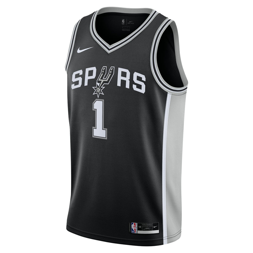 Victor Wembanyama San Antonio Spurs Youth Swingman Jersey Icon Edition Black - Nike