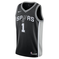 Victor Wembanyama San Antonio Spurs Youth Swingman Jersey Icon Edition Black - Nike