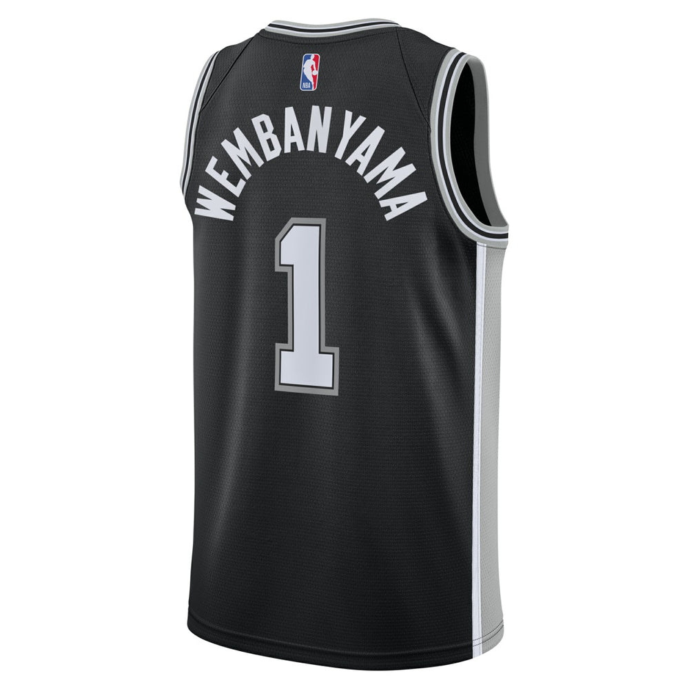 Victor Wembanyama San Antonio Spurs Youth Swingman Jersey Icon Edition Black - Nike