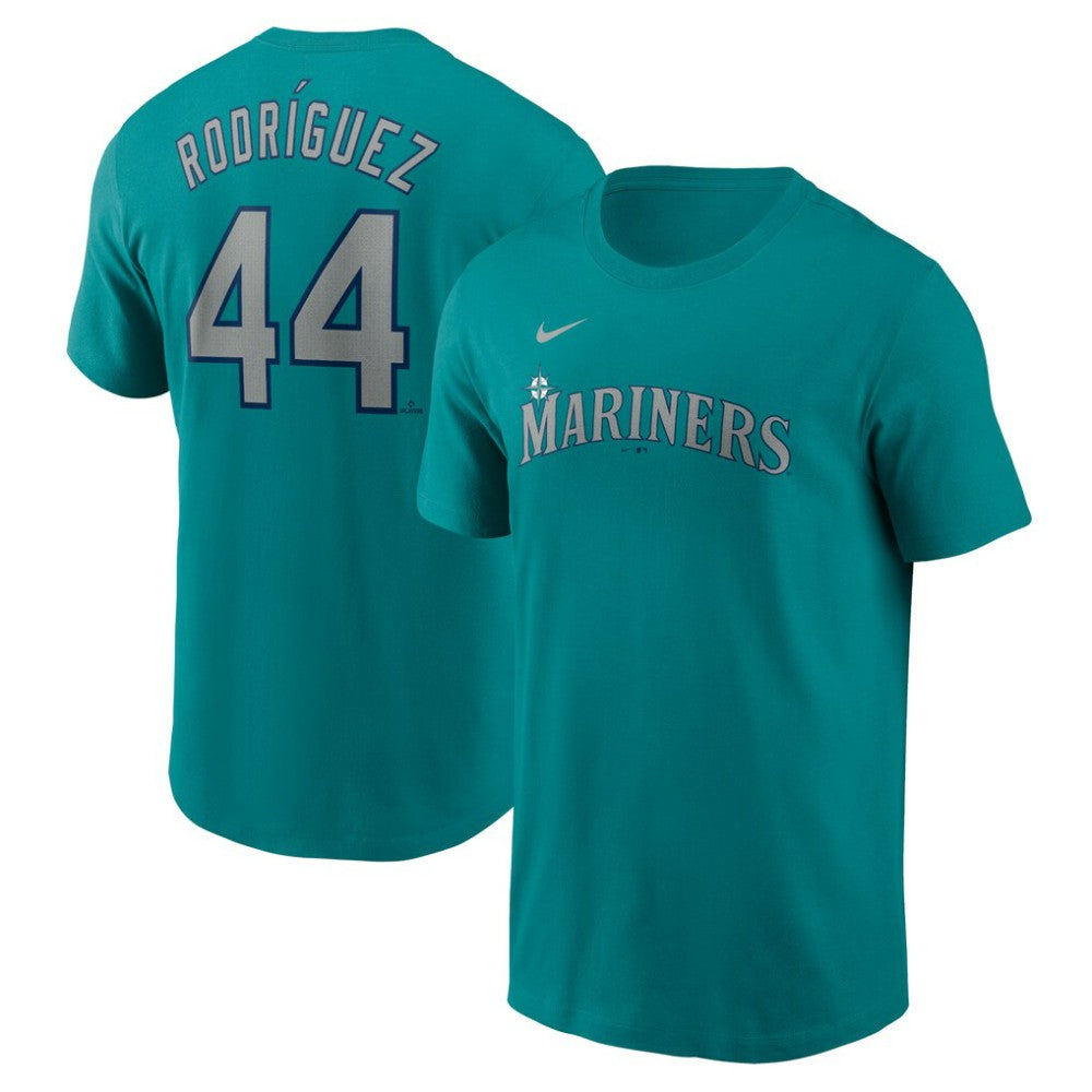 Julio Rodríguez Seattle Mariners Nike Fuse Name & Number T-Shirt - Teal T-shirts