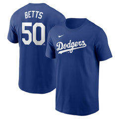 Mookie Betts Los Angeles Dodgers Nike Fuse Name & Number T-Shirt - Royal T-shirts