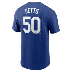 Mookie Betts Los Angeles Dodgers Nike Fuse Name & Number T-Shirt - Royal T-shirts