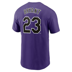 Kris Bryant Colorado Rockies Nike Fuse Name & Number T-Shirt - Purple T-shirts