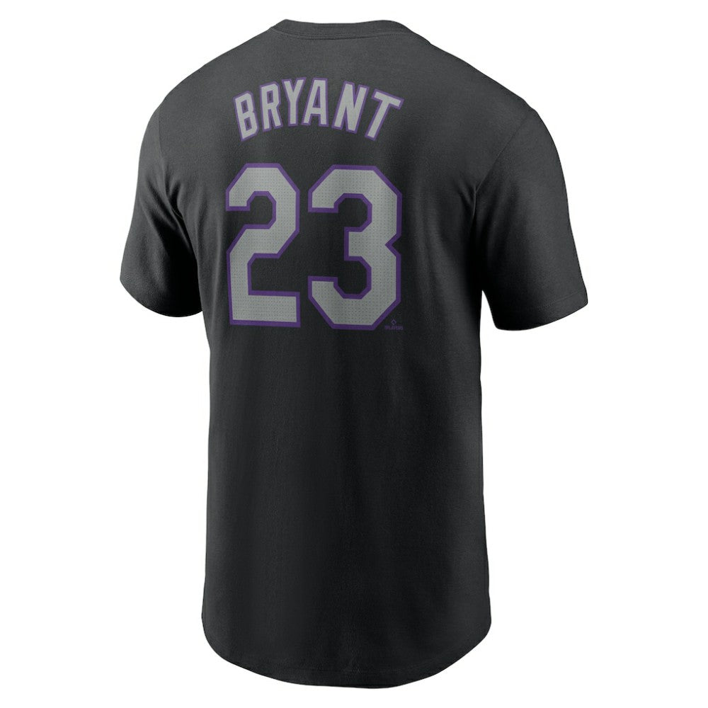 Kris Bryant Colorado Rockies Nike Fuse Name & Number T-Shirt - Black T-shirts
