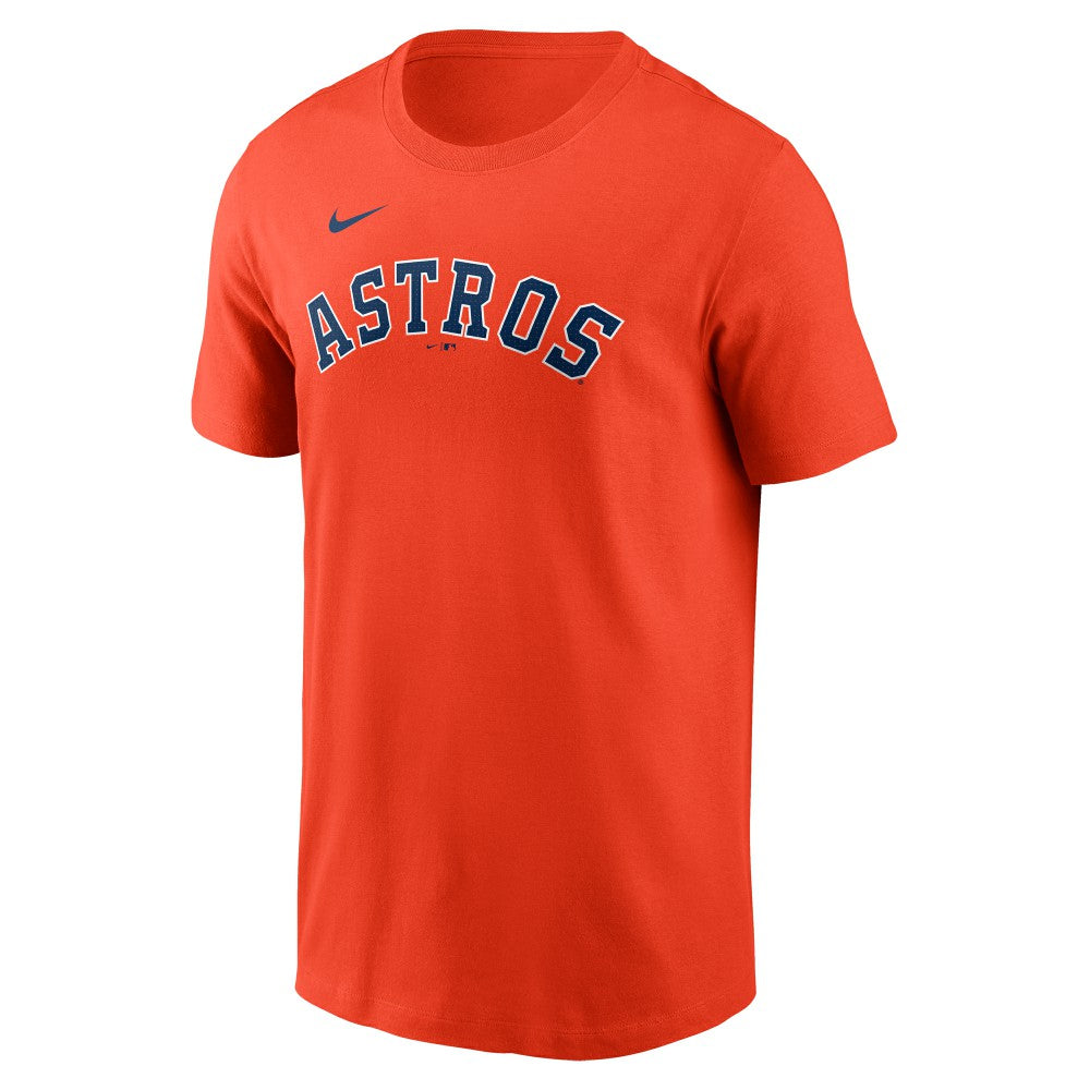 Yordan Alvarez Houston Astros Nike Fuse Name & Number T-Shirt - Orange T-shirts