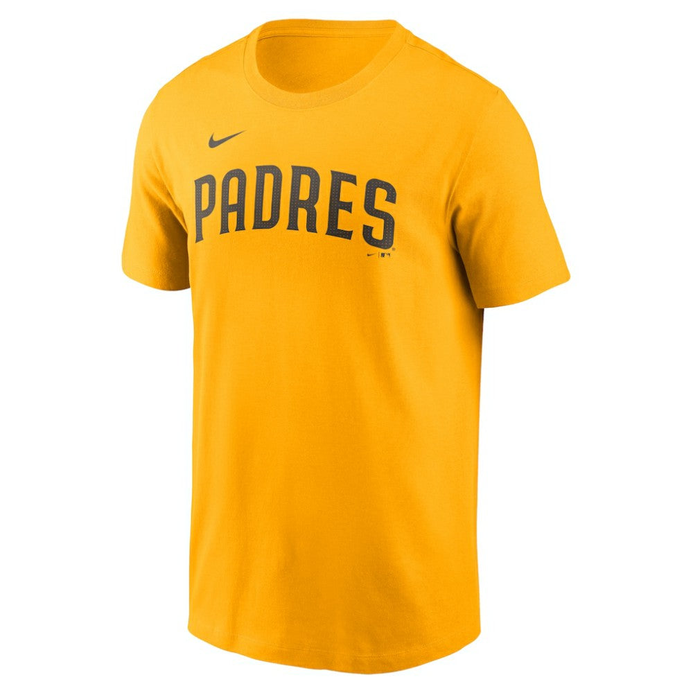 Fernando Tatis Jr. San Diego Padres Nike Fuse Name & Number T-Shirt - Gold T-shirts