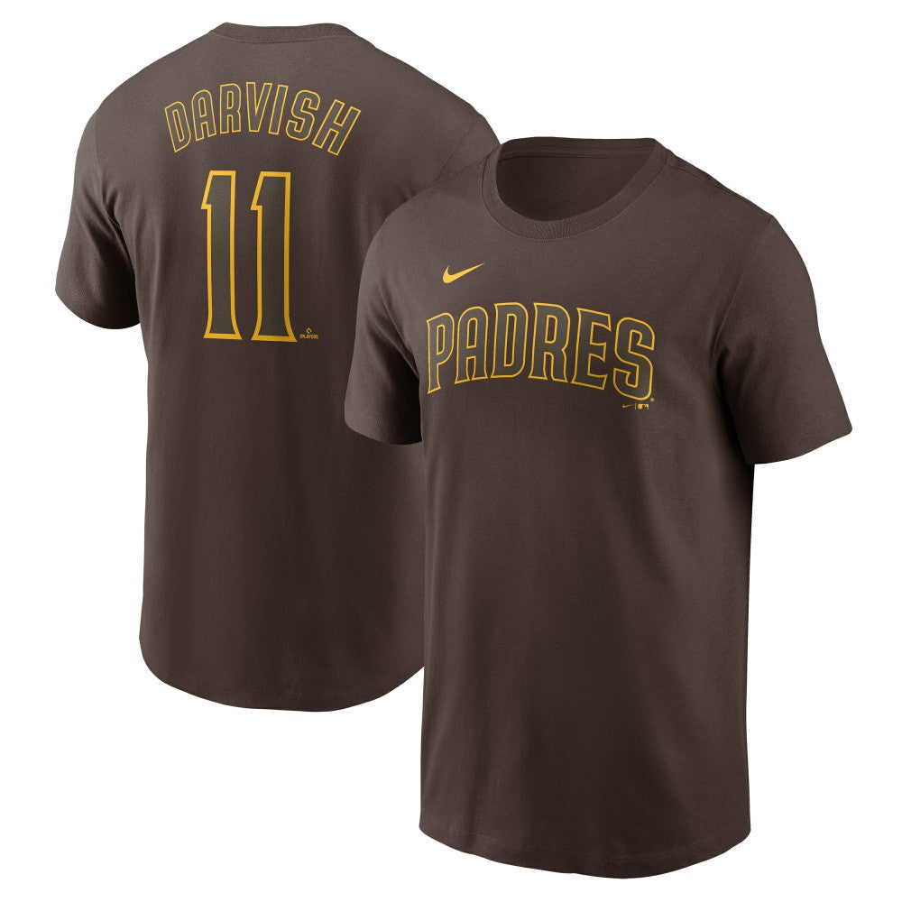Yu Darvish San Diego Padres Nike Fuse Name & Number T-Shirt - Brown T-shirts